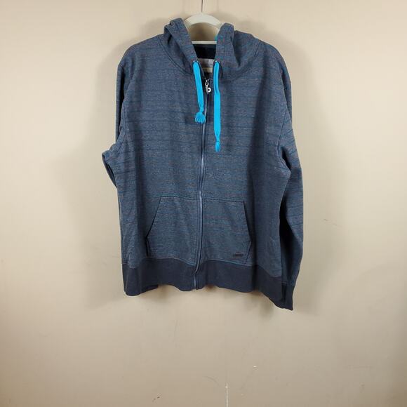 Ditch Plains Gray Full Zip Jacket with Hood Size XXL - Picture 1 of 11
